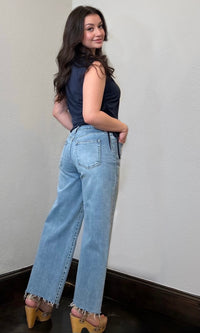 THE AVRIL SLIM WIDE LEG DENIM