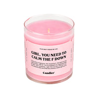 CALM THE F DOWN CANDLE