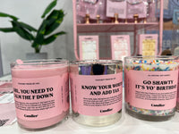 CALM THE F DOWN CANDLE