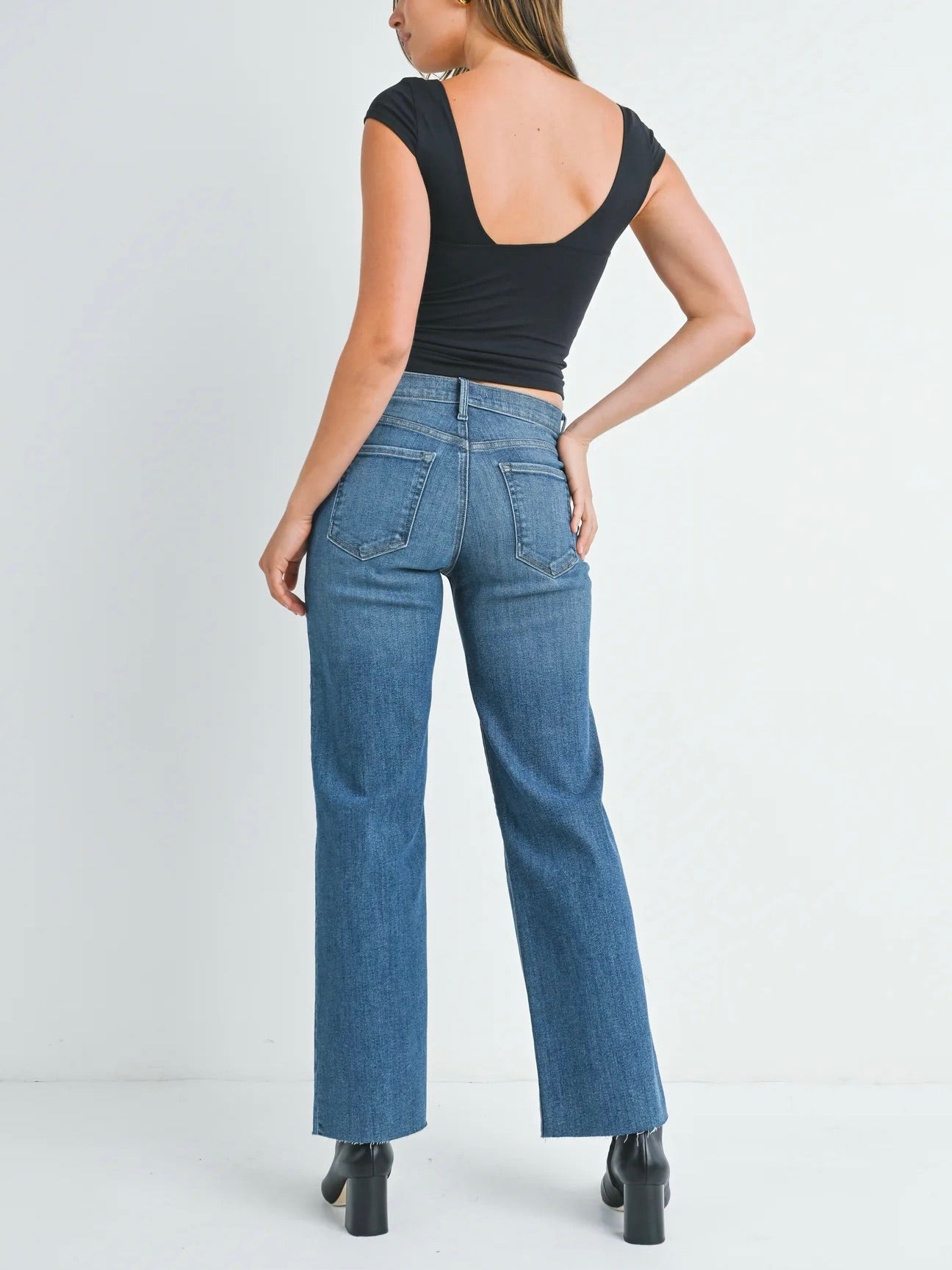 LETA SLIM PALAZZO DARK