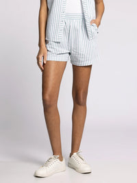 MARINA TEAL/WHITE SHORTS