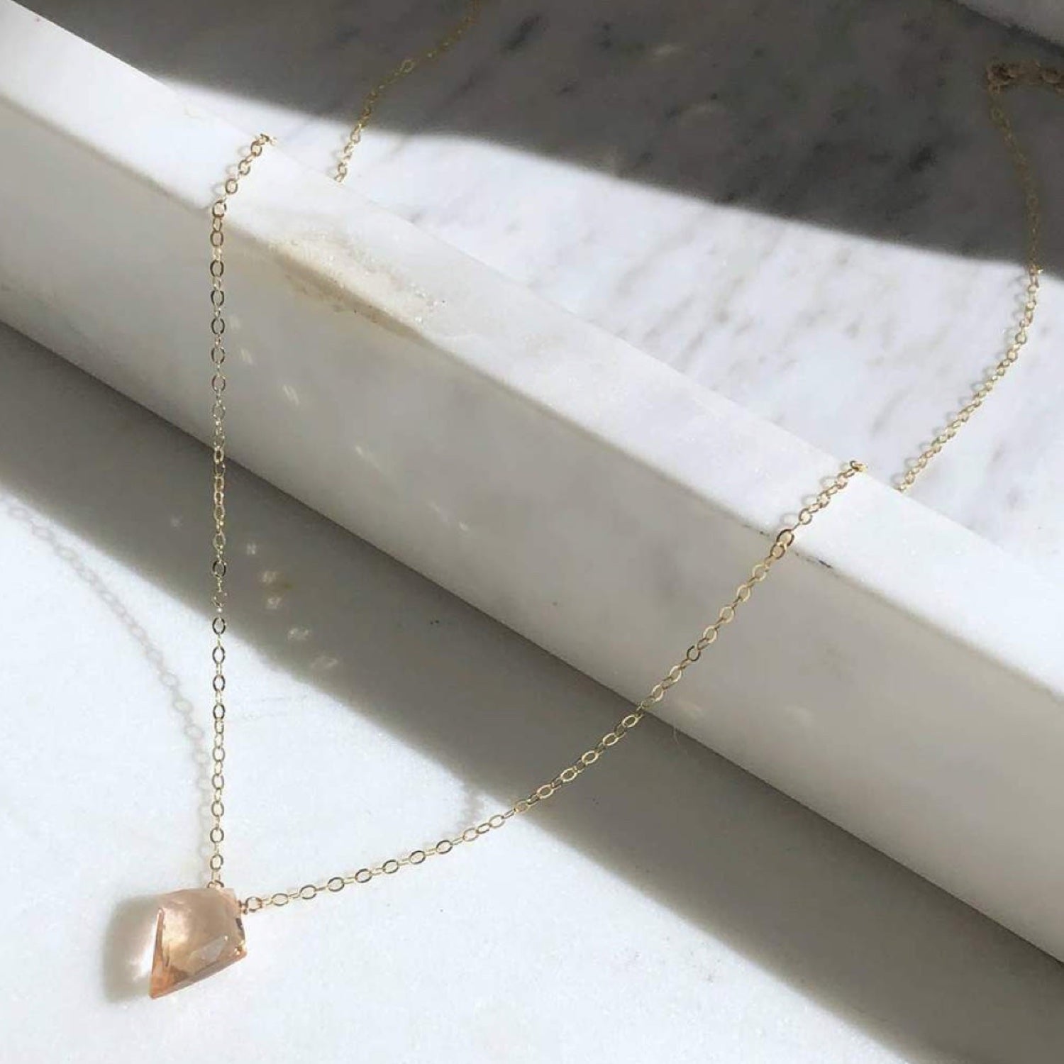 CHAMPAGNE QUARTZ NECKLACE