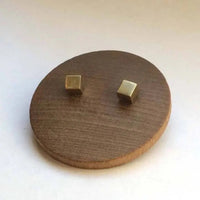 BRASS CUBE STUDS