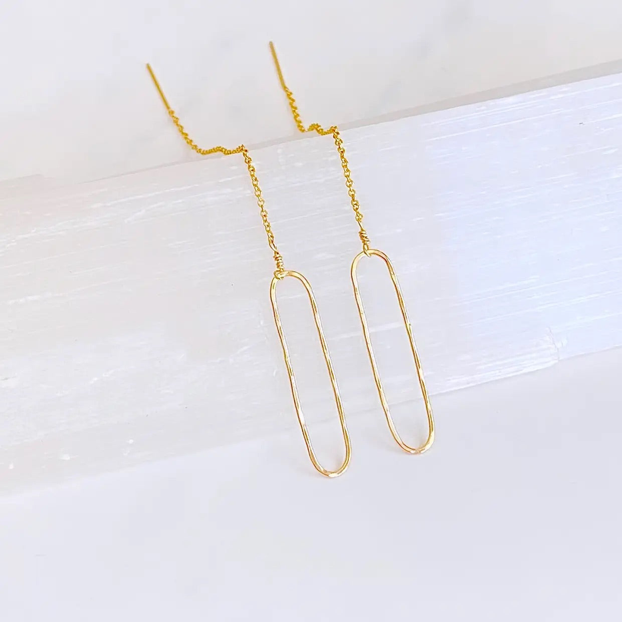 ELIZA LINK THREADER EARRINGS