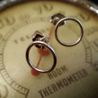 SILVER CIRCLE STUDS
