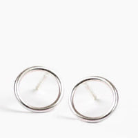 SILVER CIRCLE STUDS