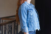 SELA DISTRESSED DENIM JACKET