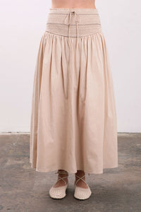 NATURAL MAXI SKIRT