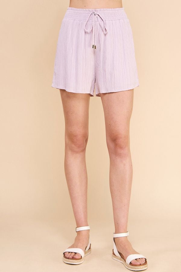 ABBIE DUSTY LILAC SHORTS