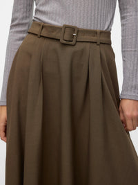 ARIA OLIVE MIDI SKIRT