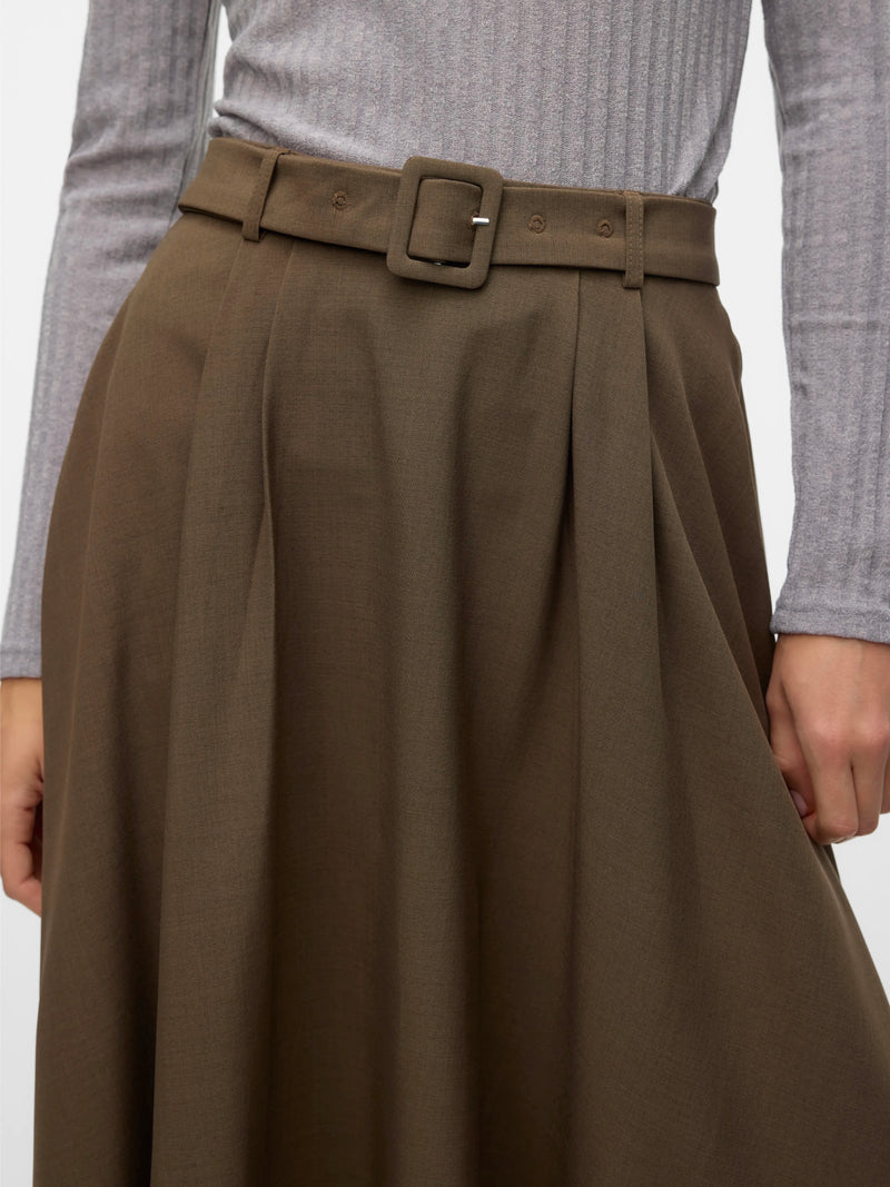 ARIA OLIVE MIDI SKIRT