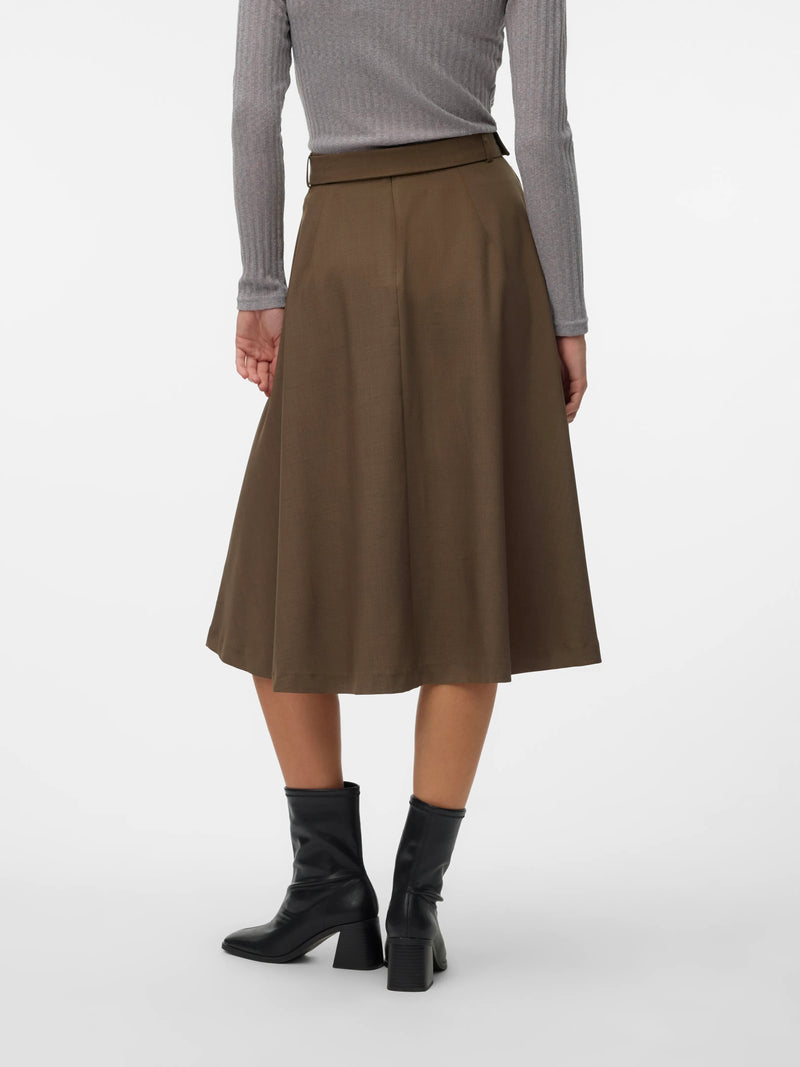 ARIA OLIVE MIDI SKIRT