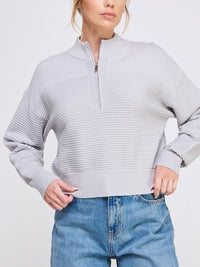 BELLA SOFT GRAY SWEATER