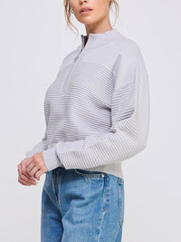 BELLA SOFT GRAY SWEATER