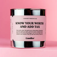 KNOW YOUR WORTH AND ADD TAX