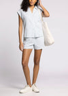 MARINA TEAL/WHITE SHORTS