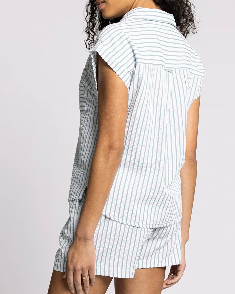 MARINA TEAL/WHITE TOP