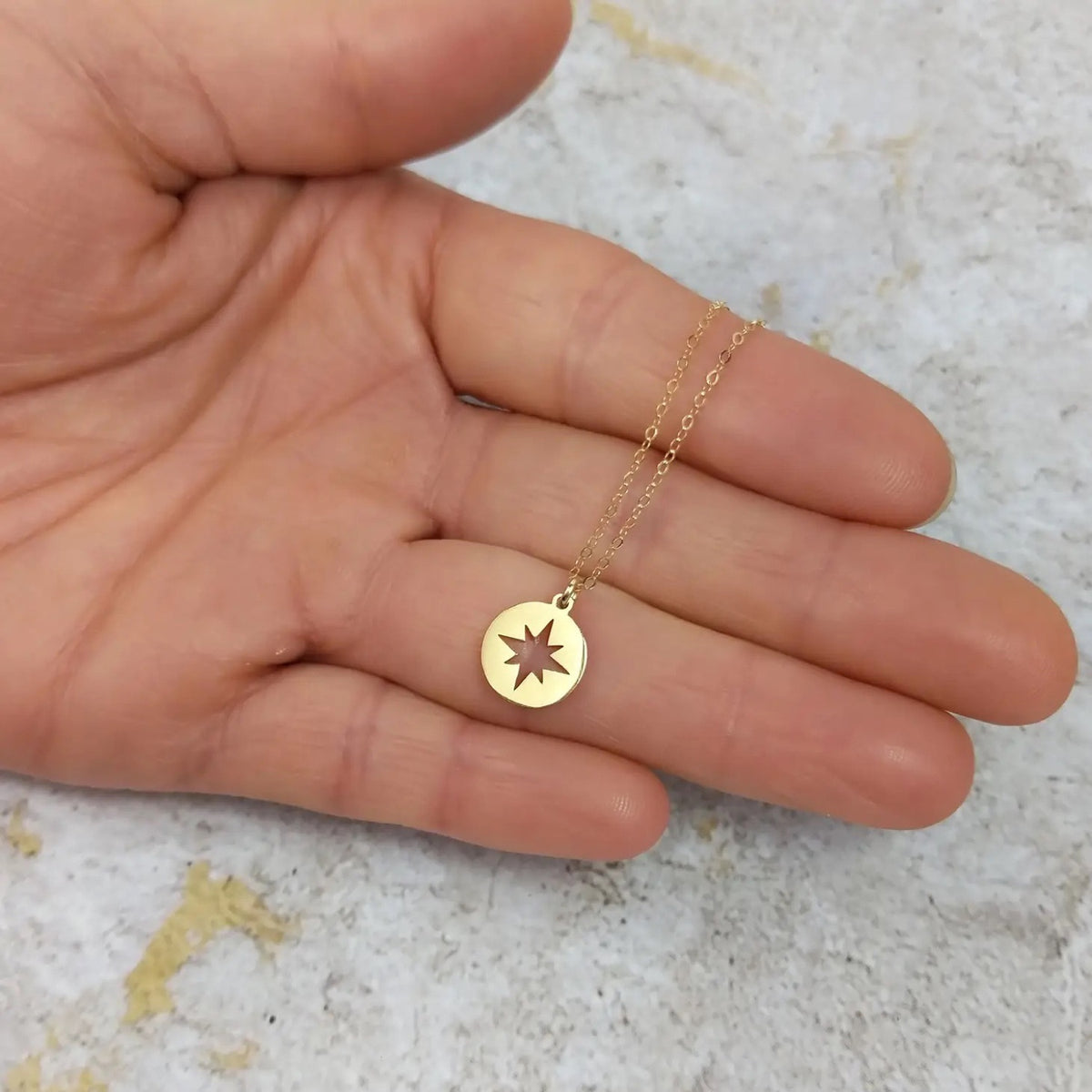 GOLD COMPASS NECKLACE